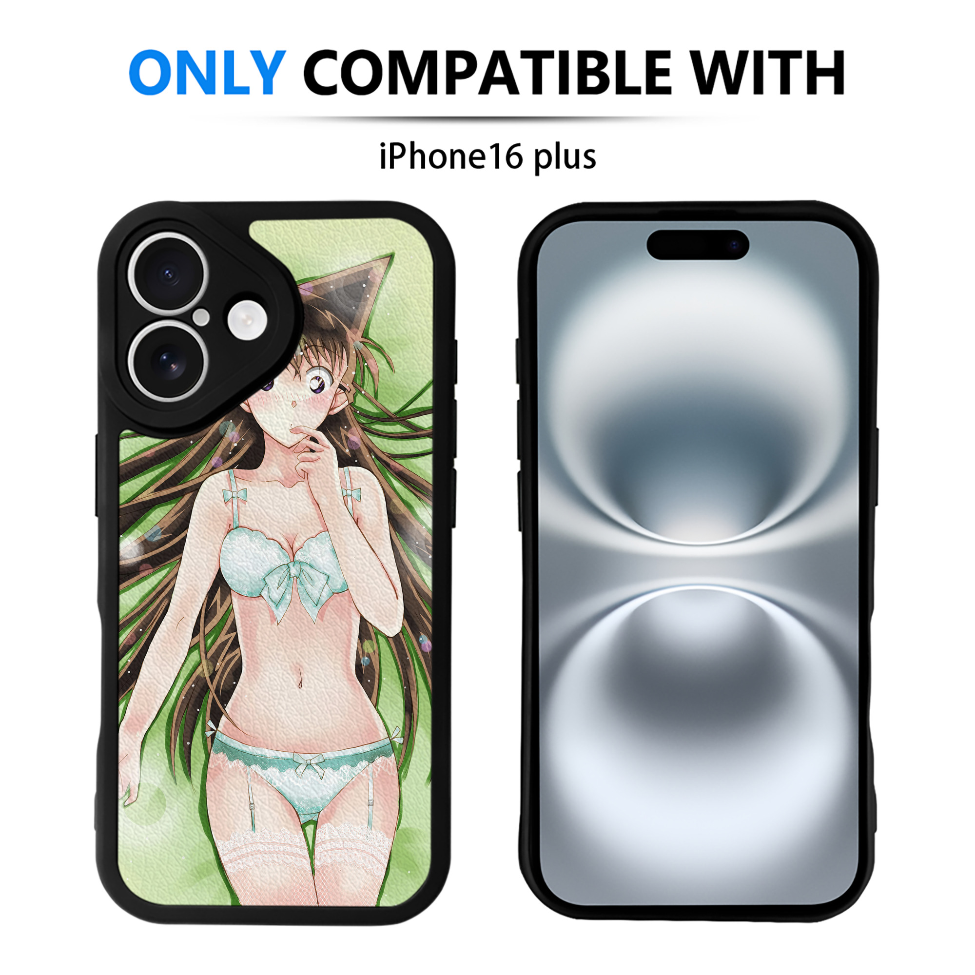 （画像用） 名探偵コナン Detective Conan 【iPhone 16シリーズ対応】シリコンスマホケース（レザー調） 材質：シリコン